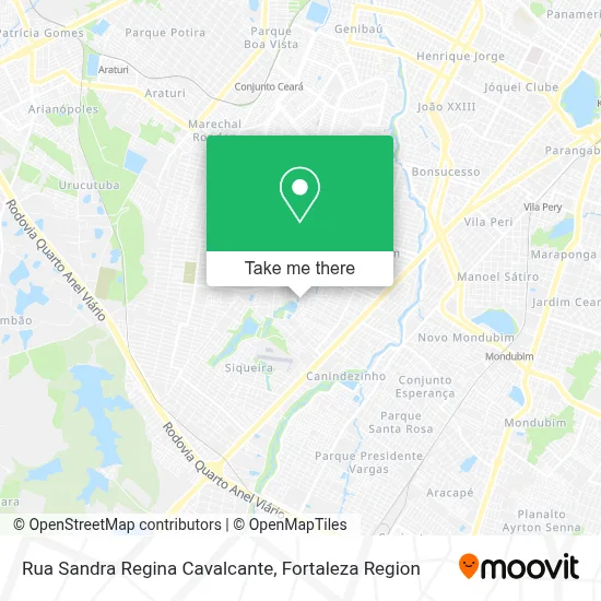 Rua Sandra Regina Cavalcante map