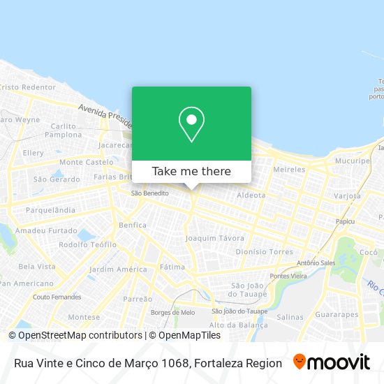 Mapa Rua Vinte e Cinco de Março 1068