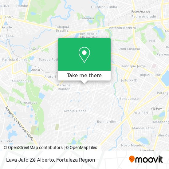 Lava Jato Zé Alberto map