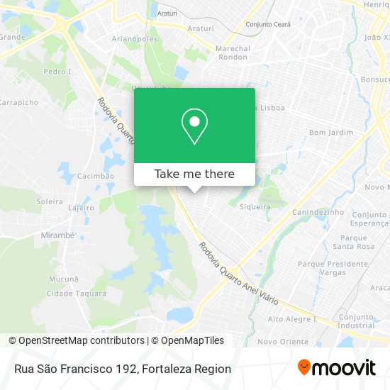 Rua São Francisco 192 map