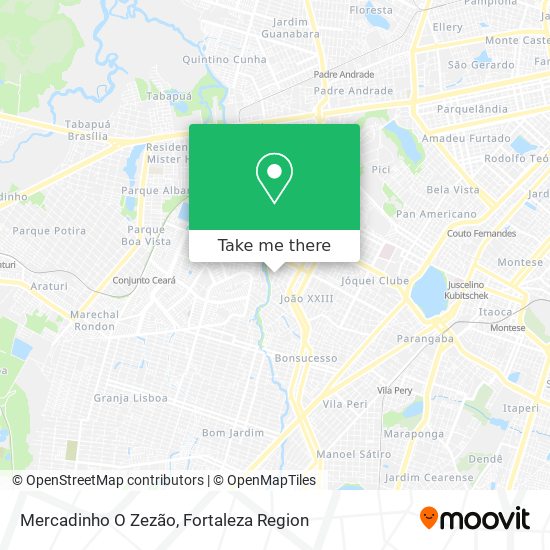 Mercadinho O Zezão map