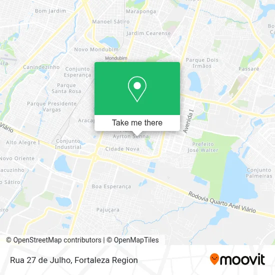 Rua 27 de Julho map