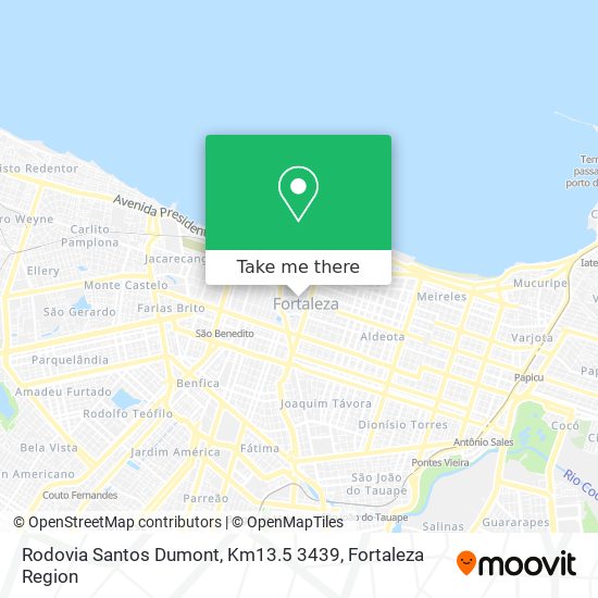 Mapa Rodovia Santos Dumont, Km13.5 3439