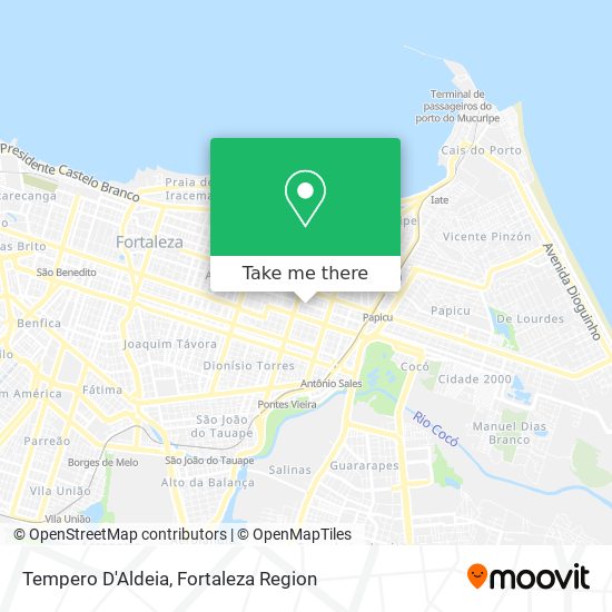 Tempero D'Aldeia map