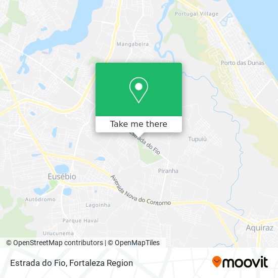 Estrada do Fio map