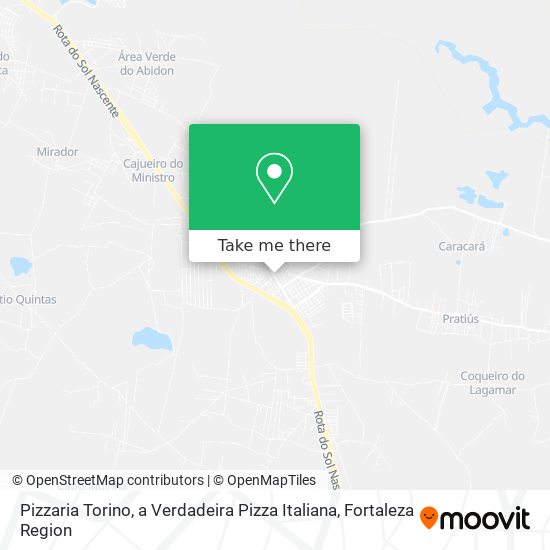 Pizzaria Torino, a Verdadeira Pizza Italiana map