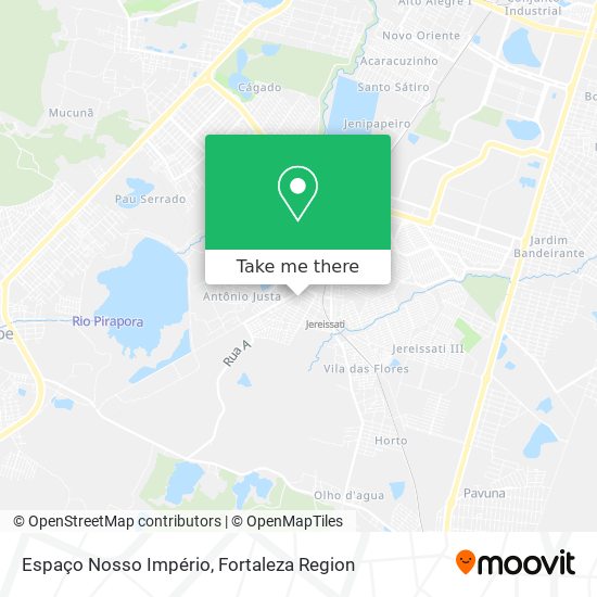 Espaço Nosso Império map