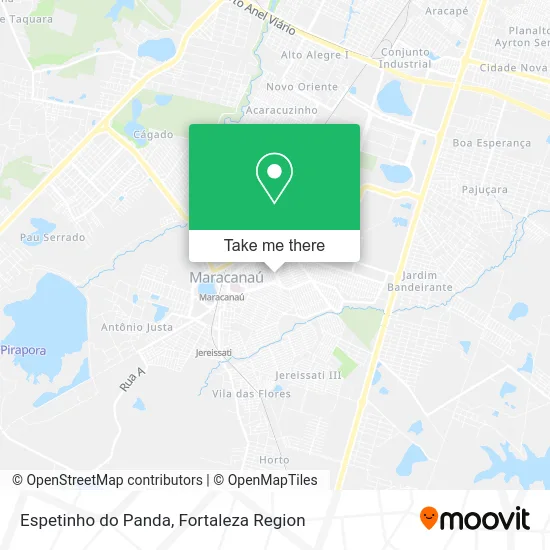 Espetinho do Panda map