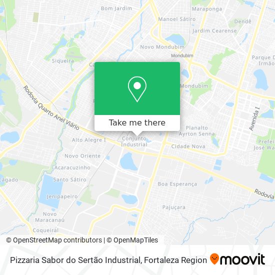 Pizzaria Sabor do Sertão Industrial map