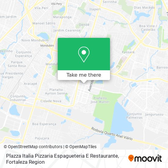 Plazza Italia Pizzaria Espagueteria E Restaurante map