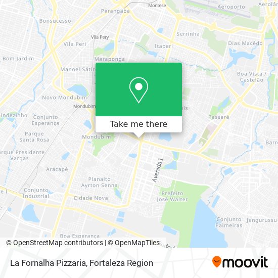 Mapa La Fornalha Pizzaria