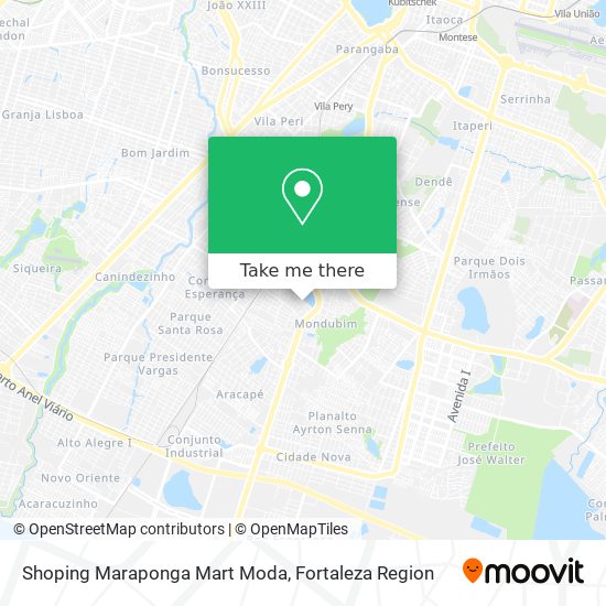 Shoping Maraponga Mart Moda map