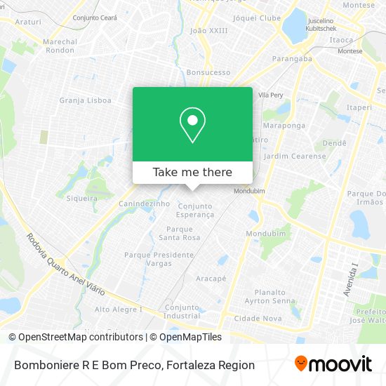 Bomboniere R E Bom Preco map