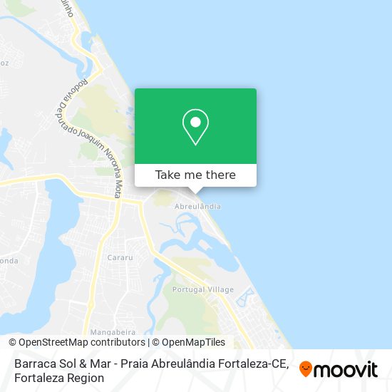 Mapa Barraca Sol & Mar - Praia Abreulândia Fortaleza-CE