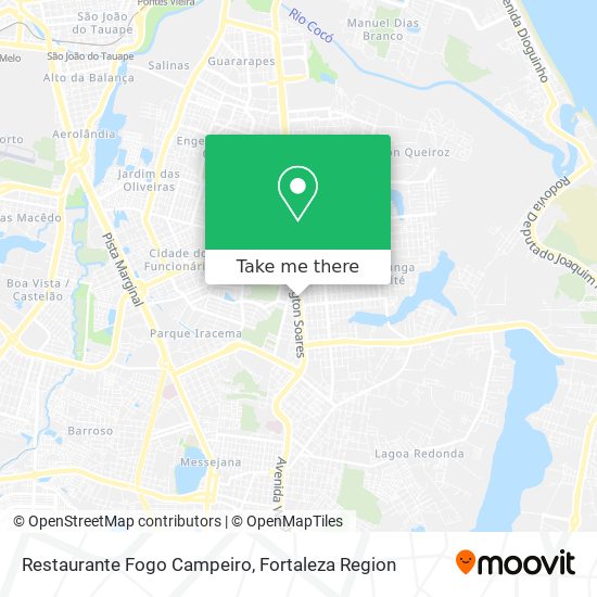 Mapa Restaurante Fogo Campeiro