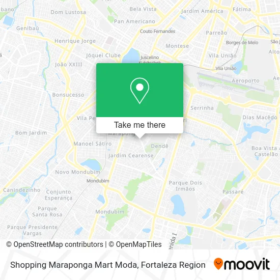 Shopping Maraponga Mart Moda map