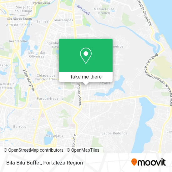 Bila Bilu Buffet map