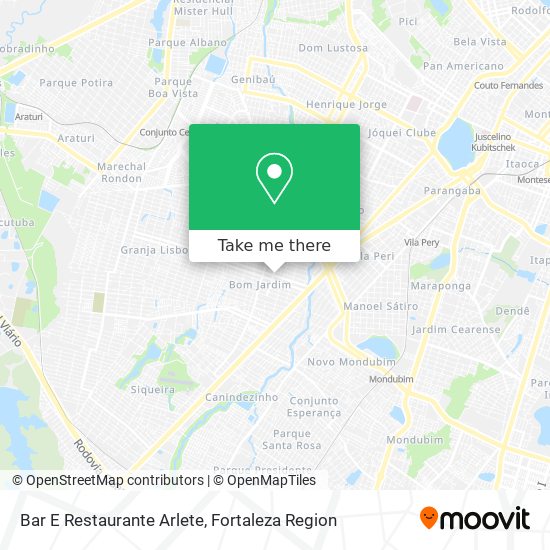 Bar E Restaurante Arlete map