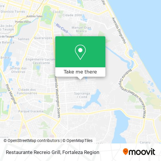 Restaurante Recreio Grill map