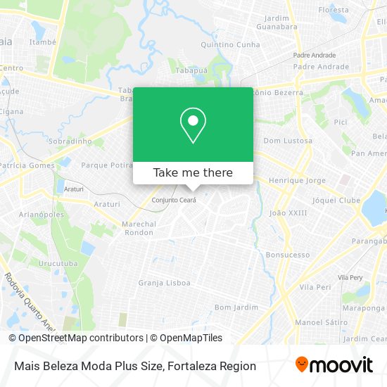 Mais Beleza Moda Plus Size map