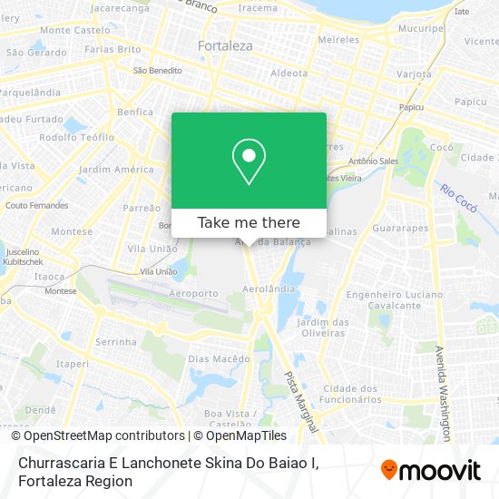 Churrascaria E Lanchonete Skina Do Baiao I map