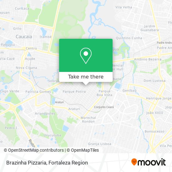 Brazinha Pizzaria map