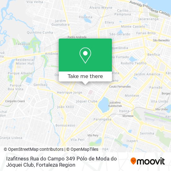 Izafitness Rua do Campo 349 Pólo de Moda do Jóquei Club map
