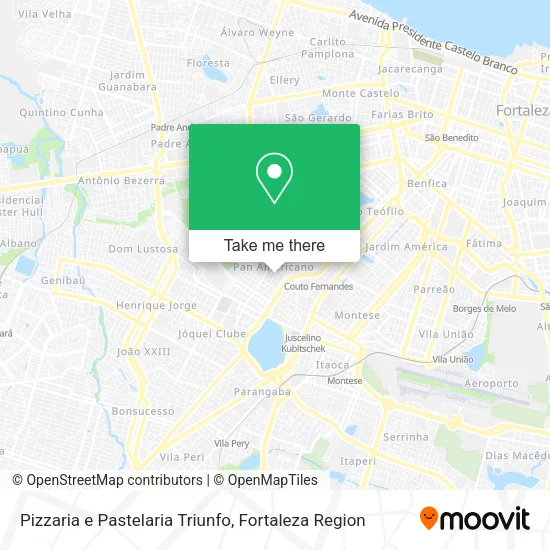 Pizzaria e Pastelaria Triunfo map