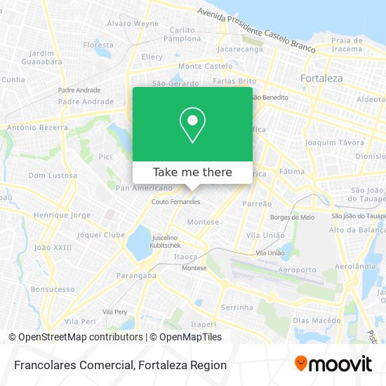 Francolares Comercial map