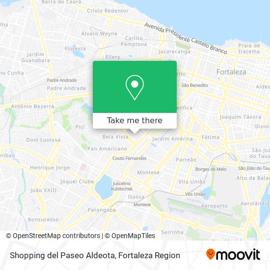 Shopping del Paseo Aldeota map