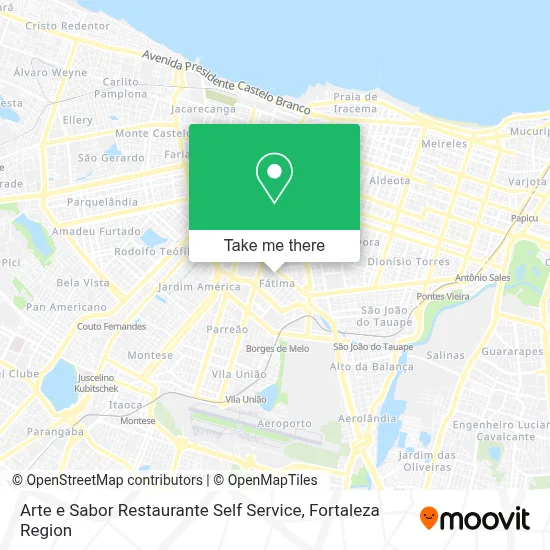 Arte e Sabor Restaurante Self Service map