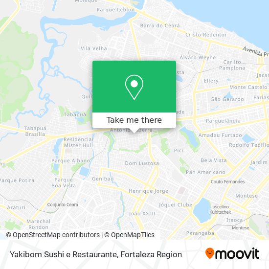 Mapa Yakibom Sushi e Restaurante