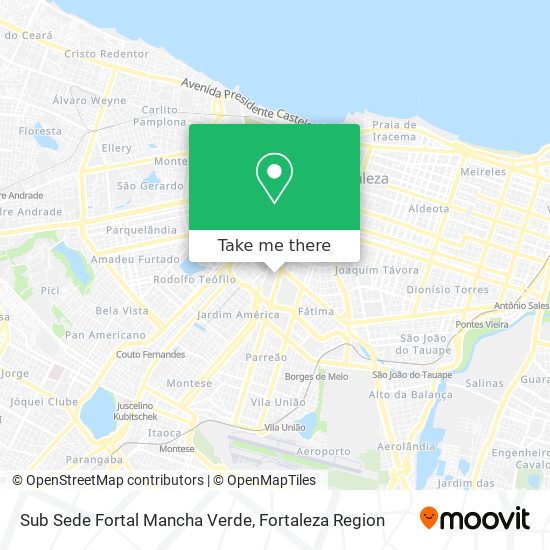 Sub Sede Fortal Mancha Verde map