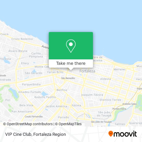 VIP Cine Club map