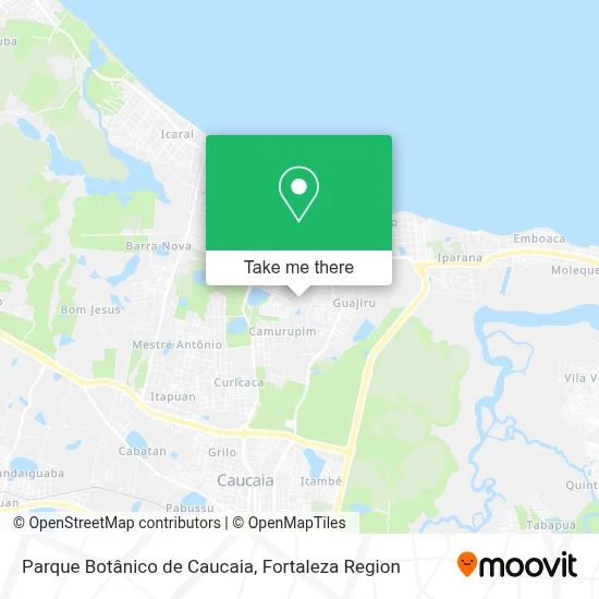 Parque Botânico de Caucaia map