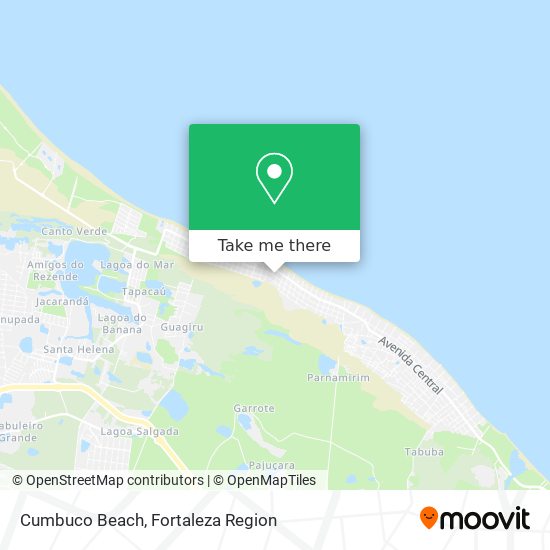 Cumbuco Beach map