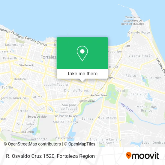 R. Osvaldo Cruz 1520 map