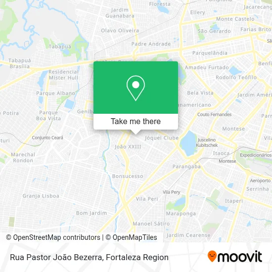 Rua Pastor João Bezerra map