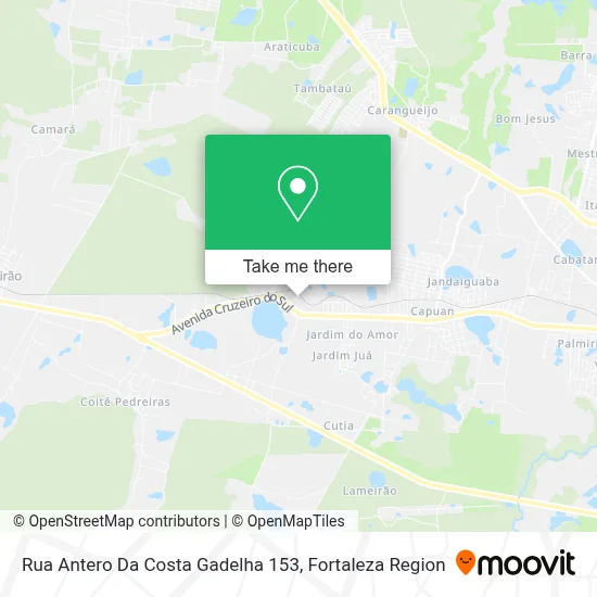 Rua Antero Da Costa Gadelha 153 map