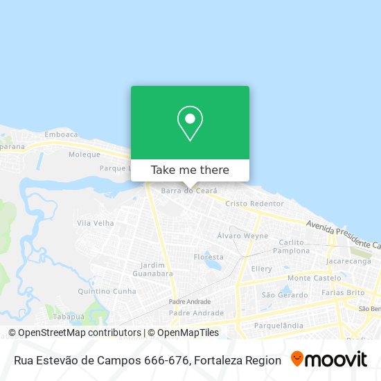 conductor Comerciante jurado Cómo llegar a Rua Estevão de Campos 666-676 en Barra Do Ceará en Autobús?
