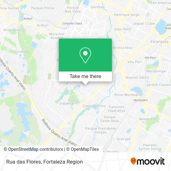 Rua das Flores map