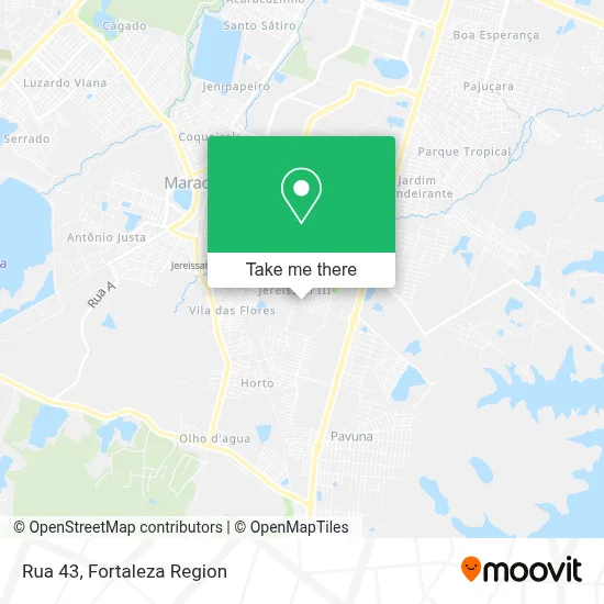 Rua 43 map