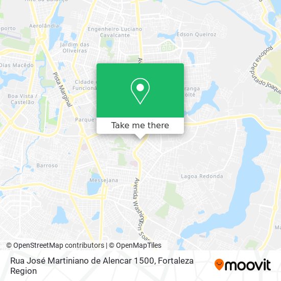 Mapa Rua José Martiniano de Alencar 1500