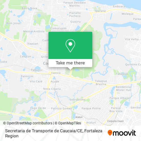 Secretaria de Transporte de Caucaia / CE map