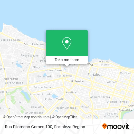 Rua Filomeno Gomes 100 map