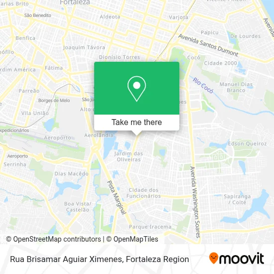 Rua Brisamar Aguiar Ximenes map