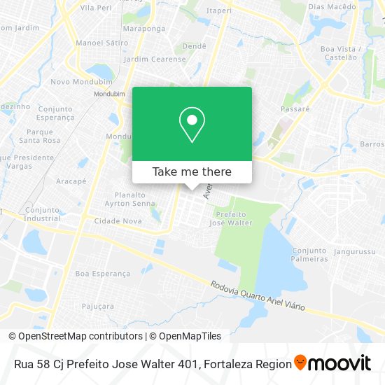 Rua 58 Cj Prefeito Jose Walter 401 map
