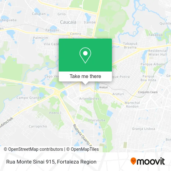Rua Monte Sinai 915 map
