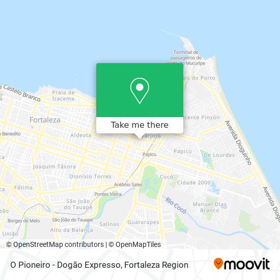 O Pioneiro - Dogão Expresso map