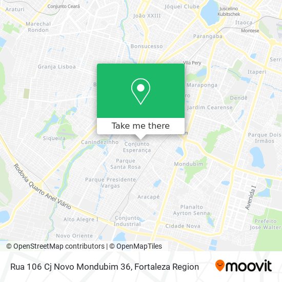 Rua 106 Cj Novo Mondubim 36 map